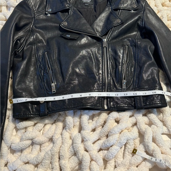 Lamarque cropped leather jacket - Picture 7 of 13